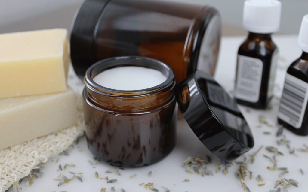 packaging en verre pour produit cosmétique