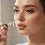 Peptides de collagène : ce qu'ils changent vraiment pour votre peau Femme appliquant un sérum aux peptides de collagène sur le visage